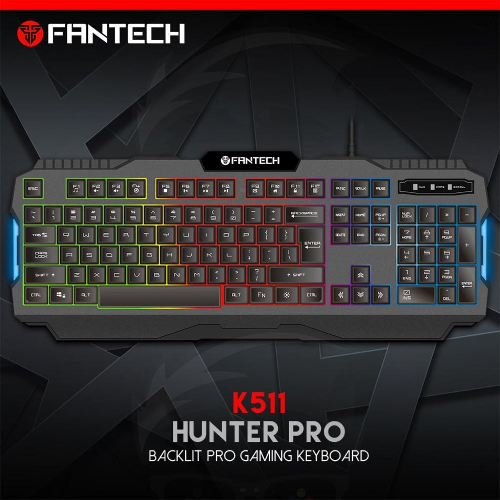 Fantech K511 Hunter Pro Backlit Gaming Keyboard Fantech K511 Hunter Pro Backlit Gaming Keyboard